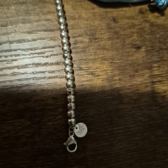 Tiffany & Co. Silver Necklace with Red Heart Pendant - Picture 4 of 6